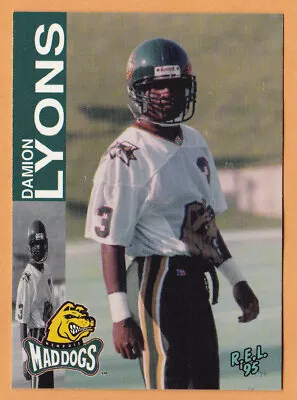 Damion Lyons 1995 REL CFL Card #58 Memphis Mad Dogs  UCLA Bruins • $2.88