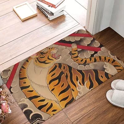 Tattoos Art Kitchen Carpet Traditional Japanese Irezumi Tiger Mat Doormat • £7.19