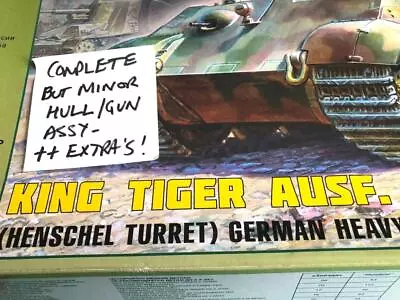 ZVEZDA 1:35 Scale  KING TIGER Ausf.B TANK Henschel Turret MODEL KIT *MINOR ASSY* • £15