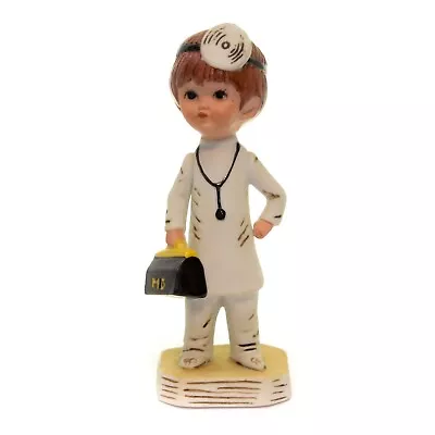 Vintage Moppets Gorham Boy MD Doctor Porcelain Small Figurine 5  Height Korea • $8.98