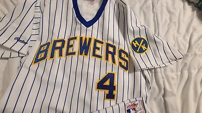 Paul Molitor 1988 Milwaukee Brewers Rawlings Authentic Home Jersey Size 44 • $375