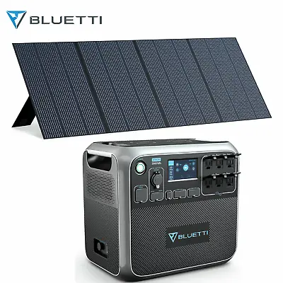$1999 • Buy BLUETTI AC200P Power Station 2000Wh Generator +350W Solar Panel For Garden Use