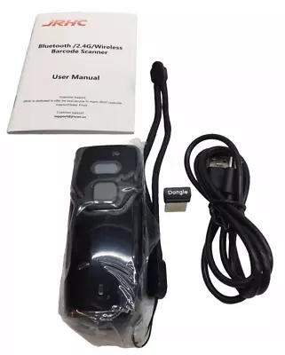 JRHC Bluetooth 2.4G Wireless Black Mini Barcode Scanner HC-201D - Strong Light • $42.99