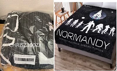 $50.90 • Buy Mass Effect Normandy System Alliance Special Forces Team N7 Shepard Blanket
