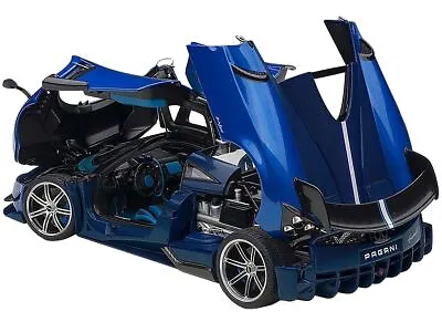 Pagani Huayra BC Blu Francia / Candy Blue Metallic With Carbon Accents 1/18 Mod • $446.54