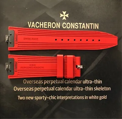 $1350 • Buy Brand Authentic Vacheron Constantin Overseas Rubber Strap Red No Box From Japan