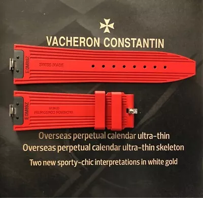 $1350 • Buy Brand Authentic Vacheron Constantin Overseas Rubber Strap Red No Box From Japan