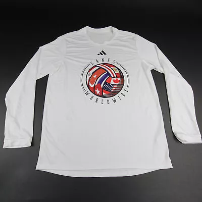 Miami Hurricanes Adidas Long Sleeve Shirt Men's White Used • $9