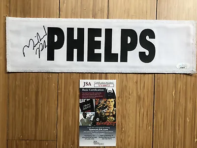 Michael Phelps Signed Autographed Waste Management Caddy Nameplate JSA 1 Of 1 • $499.98