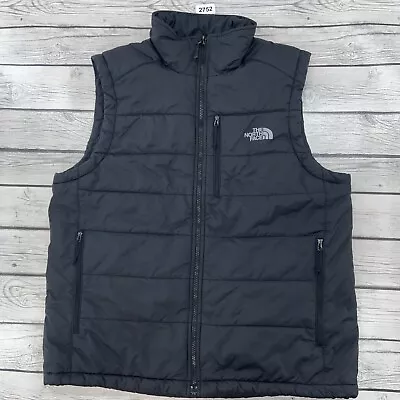 The North Face Primaloft Vest LARGE Black Full Zip Puffer Jacket Lightweight • $39.95