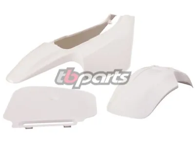 Honda Z50 White Plastic Kit Front Rear Fenders Fender Number Plate 88 - 99 • $119