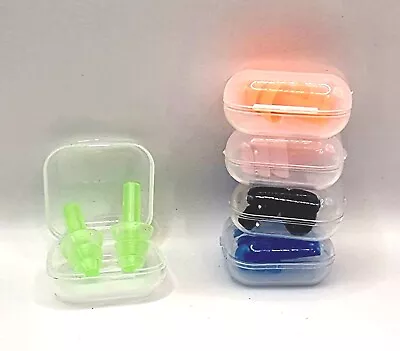 Ear Plugs Silicone Soft Reusable Ear Plug For Noise Cancelling Sleep Swim & Work • £2.89