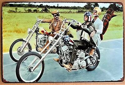 Easy Rider Hog Chopper Tin Sign (Hopper Fonda Panhead Harley Knuckle) W50047 • $10.99