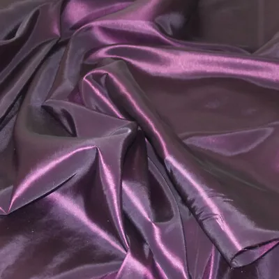 Plain TWO-TONE Shot Taffeta Fabric Dressmaking Blinds Dress Material 60  • £5.99