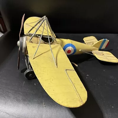 Vintage Rustic Metal Model Plane For Office Or Home Decor Display Ww2 • $29.99