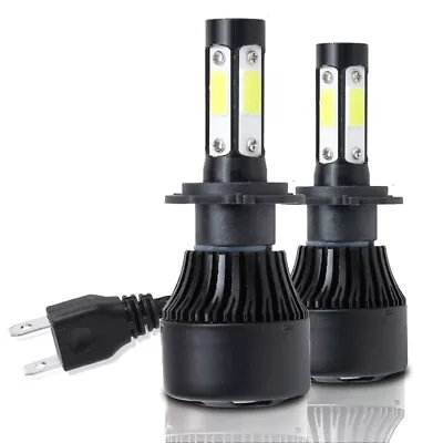 2x H7 LED Headlight 6000K Replace Xenon Hi/Low Beam Kit Bulbs Canbus Error Free • £10.99