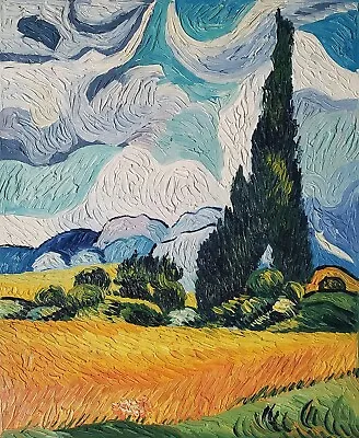 Wheat Field  Van Gogh  24x20  Oil Painting Reproduction On Canvas • $39.99