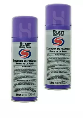  2 X AUTOSMART BLAST BERRY FRUIT AIR FRESHENER 400mlCAR HOME OFFICE GYM • £11.99