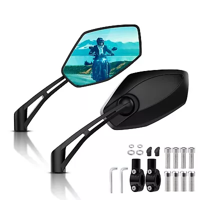 8/10mm Motorcycle Rear View Side Mirrors Left Right For Honda Motor Bike Scooter • $38.99