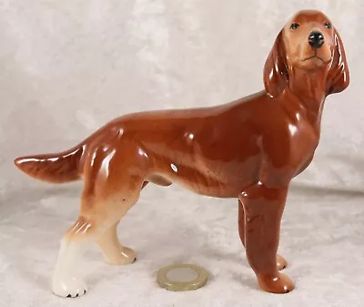 Melba Ware China Ornament 4.5 Inches Tall Irish Setter Pedigree Dog Gundog • £5