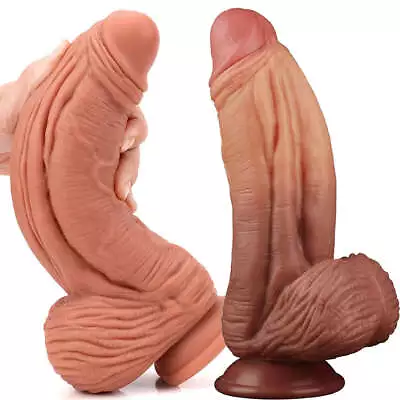 XXXL BIG Colossal Liquid Silicone Realistic Dildo Monster Fat Large Dong Sex Toy • $74.95