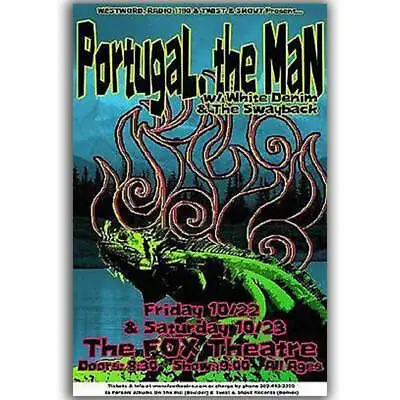 $13.64 • Buy Portugal. The Man Concert Poster NEW 2010 Original Handbill 11x17