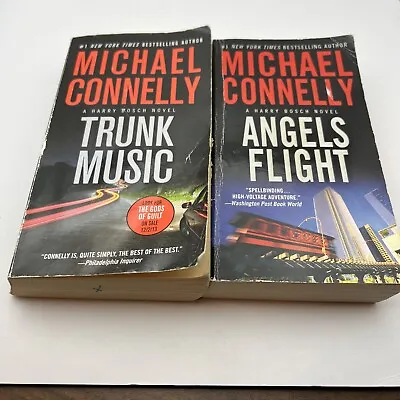 Michael Connelly Lot Of 2 Paperbacks  Trunk Music Angels Flight • $10.80