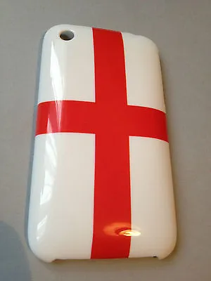 PLASTIC BACK CASE COVER FOR APPLE IPHONE 3 3GS - ENGLAND GEORGE CROSS FLAG • £1.29