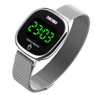 £13.89 • Buy New Touch Screen Ladies Digital LED Date Stainless Steel Waterproof Womens Watch