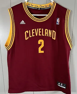 Kyrie Irving Cleveland Cavaliers Adidas Adult XL Red Jersey #2 NBA Yellow • $17.58
