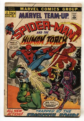 Marvel Team-Up #2 1972- Spider-man- Human Torch • $42