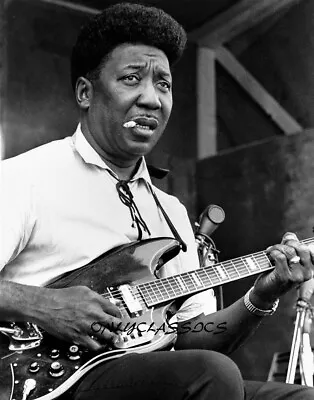 Singer Musician Muddy Waters American Chicago Blues 11x14 Poster Guitar & Cig • $16.49