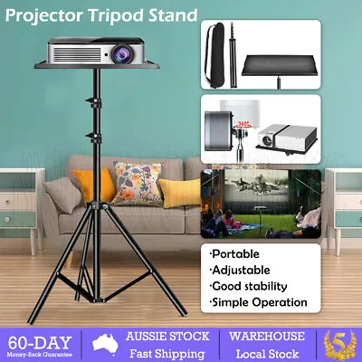 $38.85 • Buy Adjustable Laptop Projector Tripod Stand Floor Laptop Stand Holder With Tray OZ