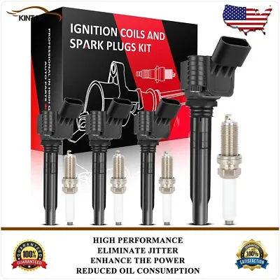 Ignition Coil & Spark Plug For VW Jetta Passat Tiguan Beetle Atlas Golf 1.8/2.0L • $58.99