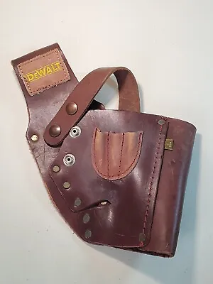 Vintage Leather DeWalt Tool Belt Holster Pouch CC-411-DW EUC • $22.97