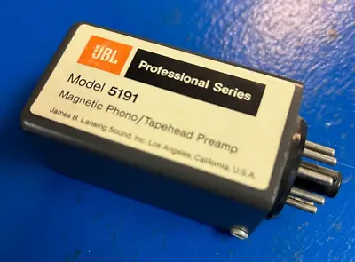 Vintage JBL Professional Series Model 5191 Magnetic Phono/Tapehead Preamp • $45.99