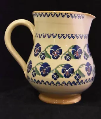 Handmade Nicholas Mosse Pottery Pitcher Jug Pansy Made In Ireland • $59