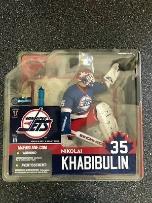 MacFarlane Hockey NHL Series 11 - Nikolai Khabibulin (Winnipeg) BLUE Version • $30