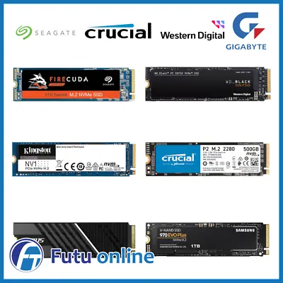 SSD 500GB 1TB 2TB 4TB Samsung WD Crucial Solid State Drive PCIe SATA NVMe M.2  • $219