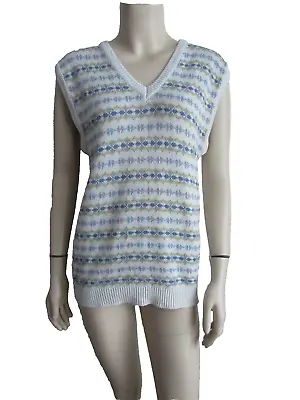 Vintage Private Stock By CamPari International PLC Fair Isle Knit Tank Top SizeM • £25