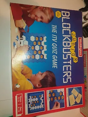 Vintage Junior Blockbusters Game  Classic TV Quiz Waddingtons 1989  Complete 80s • £9.99