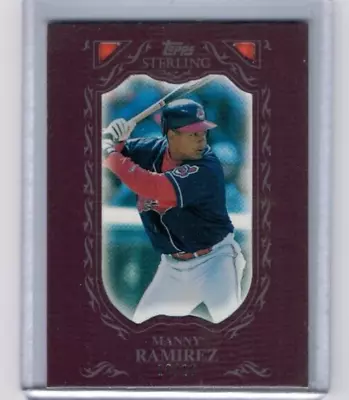 2009 Topps Sterling Manny Ramirez Framed Burgandy  Base #'ed 10/10 • $89.99