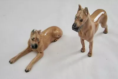 Vintage Hardie Arnita California Pottery Miniature Great Dane Figurines • $10