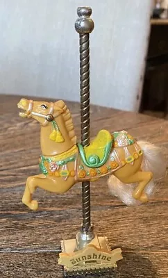 Vintage Matchbox Carousel Horse Sunshine Merry Go Round Figure 1989 Pony Tan • $34.99