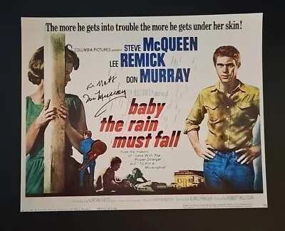 DON MURRAY Autograph 8x10 Lobby Card Signed Pic W Steve McQueen & Lee Remick • $34.95
