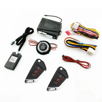 Car Auto Keyless Entry Engine Start Alarm System Push Button APP Remote Starter • $67.49