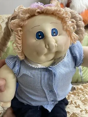 Xavier Roberts Vintage Soft Sculpture Cabbage Patch Doll Signed • $100