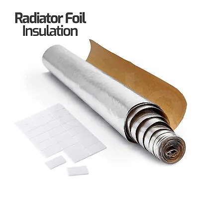 1 Pack - 5m Radiator Heat Reflective Insulating Foil Energy Saving Radiator Foil • £9.99