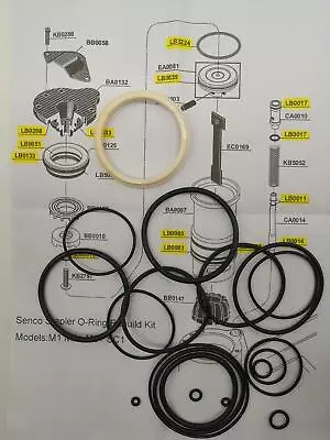 New Rebuild Kit For Senco Stapler M1 M2 M3 SC1 Nailers With O-ring Kit + LB5005 • $22.66