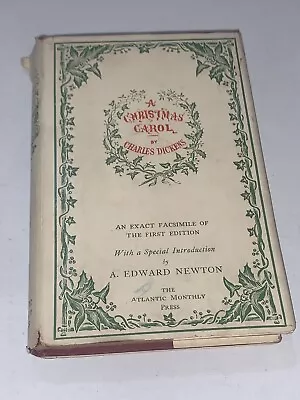 A Christmas Carol By Charles Dickens Book Exact Facsimile Of First Edition • $29.99